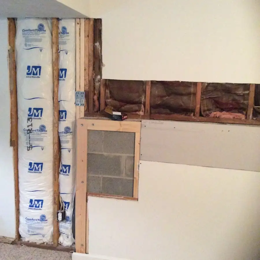 Wall insulation replacement during Contents Cleaning & Restoration in Raisin